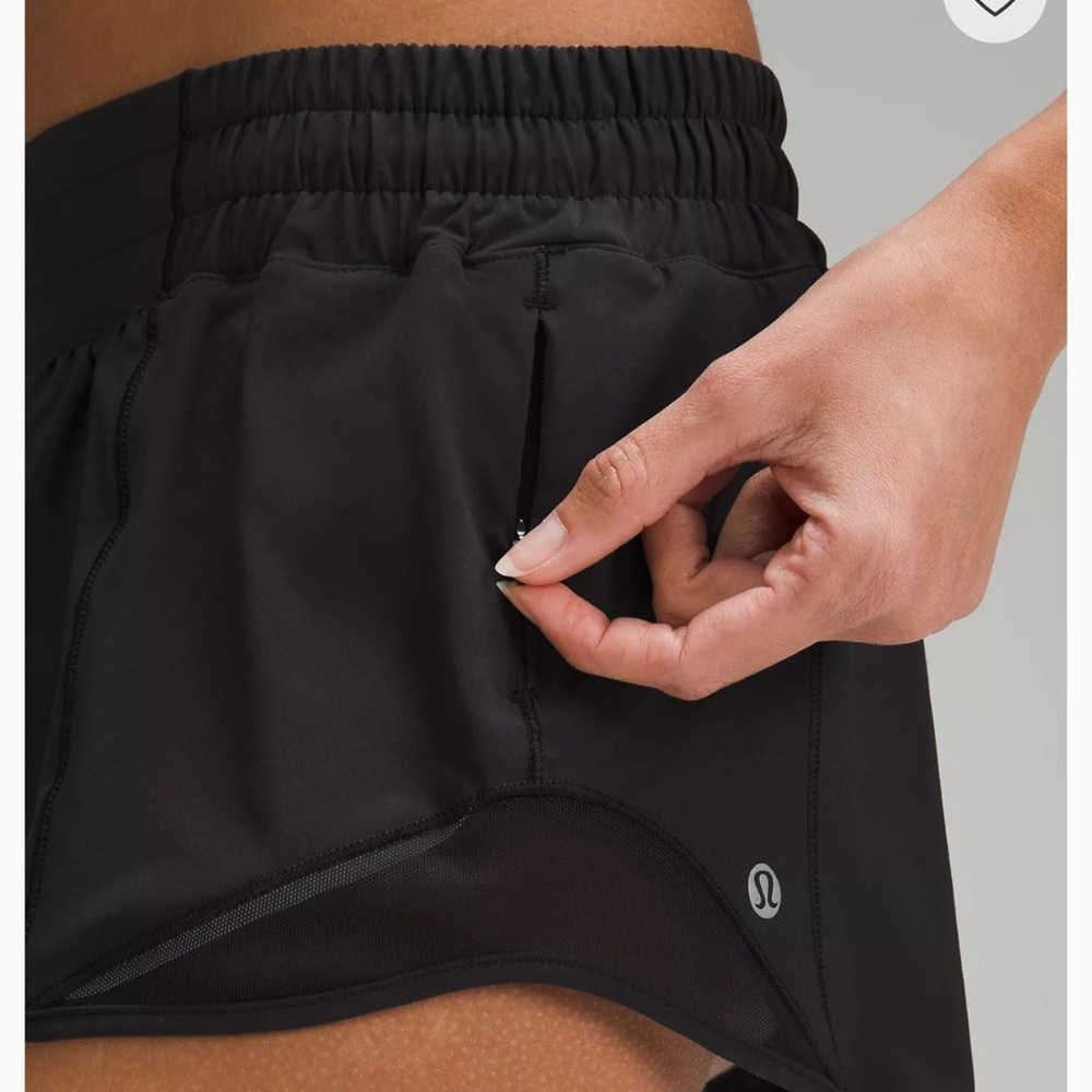 lululemon athletica Jet Black Athletic Shorts